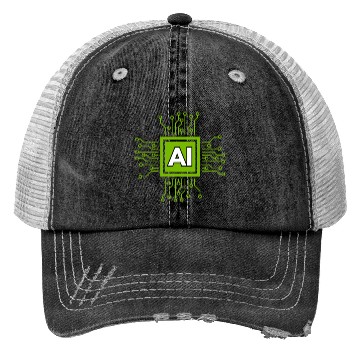 Discover ARTIFICIAL INTELLIGENCE AI Trucker Hats