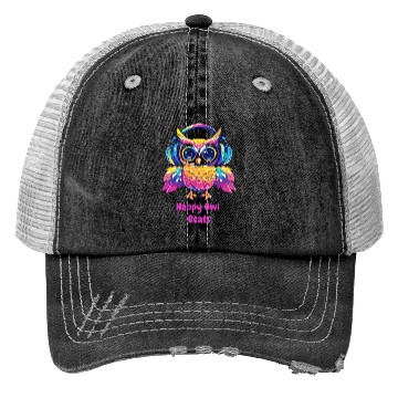 Discover Happy Owl Beats Trucker Hats