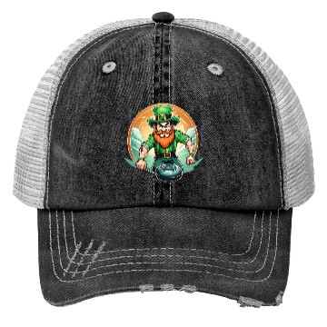 Discover St. Patrick's Day Shamrock St Paddy's Day Curling Trucker Hats