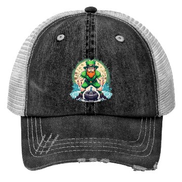Discover St. Patrick's Day Shamrock St Paddy's Day Curling Trucker Hats