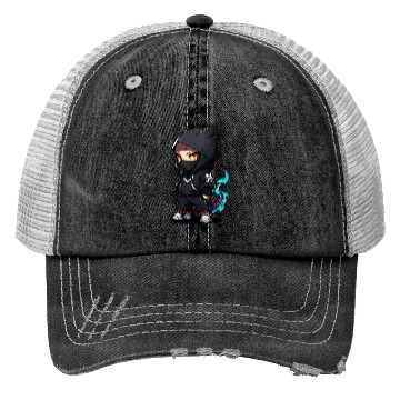 Discover Chibi Dragon Ninja Character Trucker Hats