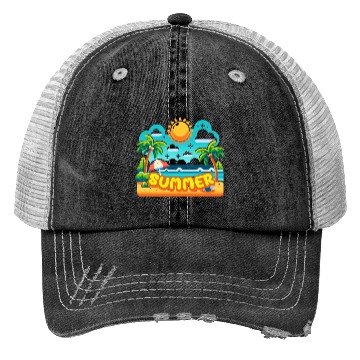 Discover Summer Fun Trucker Hats