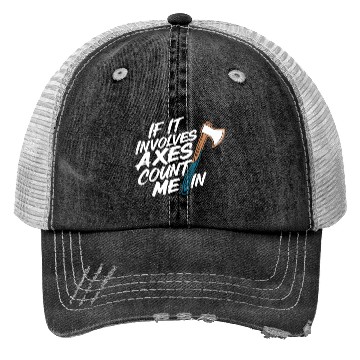Discover Axe Throwing Enthusiasts Championship Precision Trucker Hats