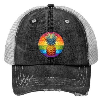 Discover LGBTQ Pineapple Trucker Hats