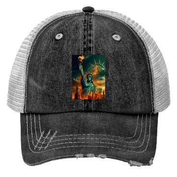 Discover Statue of Liberty in New York USA Trucker Hats