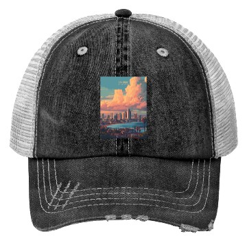 Discover Sunset in San Diego CA Trucker Hats