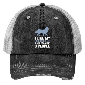 Discover Funny Dog Lover Border Collie Trucker Hats