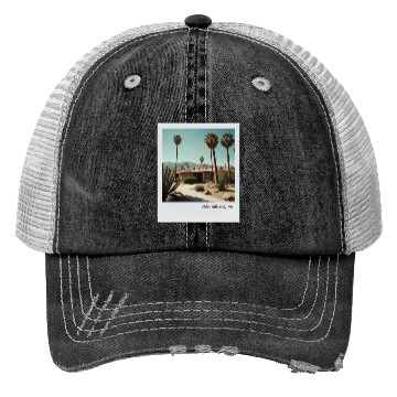Discover Mono Enterprises "Travels" Palm Springs #1 Trucker Hats