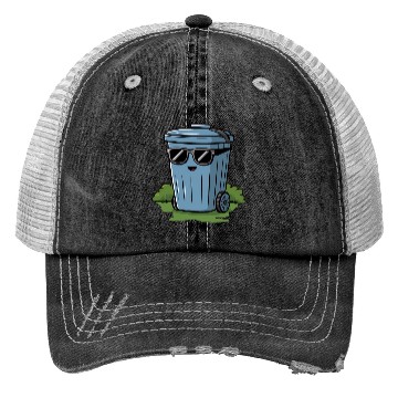 Discover A Cute Trash Bin Trucker Hats