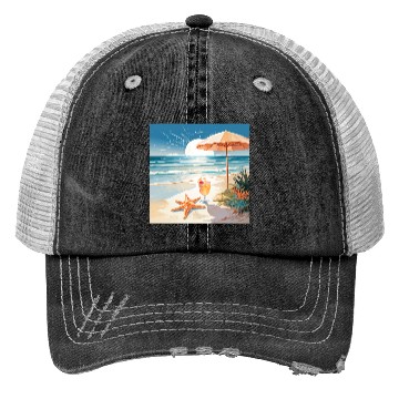 Discover Tropical Cocktail Party Trucker Hats