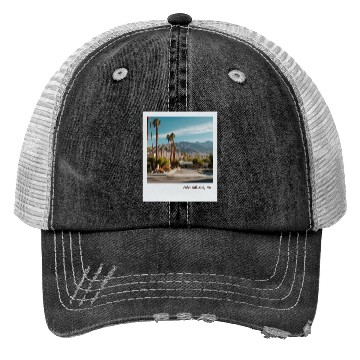 Discover Mono Enterprises "Travels" Palm Springs #3 Trucker Hats