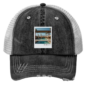 Discover Mono Enterprises "Travels" Palm Springs #4 Trucker Hats