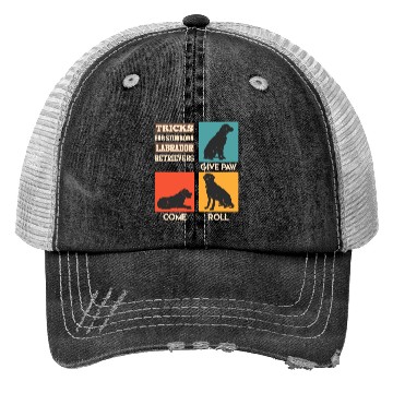 Discover Labrador Owner TRICKS FOR STUBBORN LABRADOR Trucker Hats