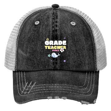 Discover 3rd Grade Teacher Vibes Trucker Hats