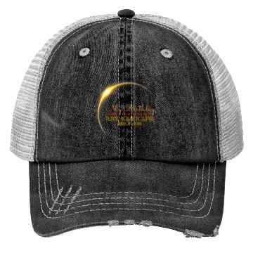 Discover Solar Eclipse Birthday Present Universe Trucker Hats