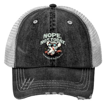 Discover Nope not today Koala chill out just do nothing Trucker Hats