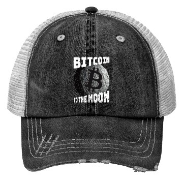 Discover Bitcoin to the moon! Cryptocurrency Crypto Trucker Hats