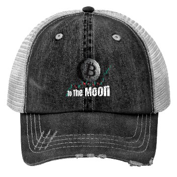 Discover Bitcoin Chart To The Moon Trucker Hats