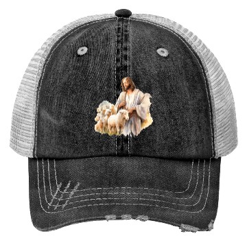 Discover Lord Jesus Church Sheep Peace Trucker Hats