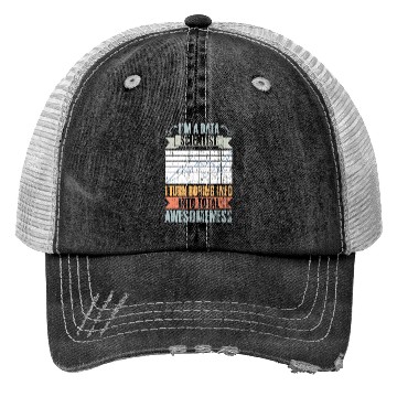 Discover Retro Data Scientist Turn Boring Info Into Total Trucker Hats