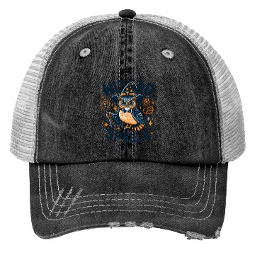 Discover Wizard Owl Magical Pretzel Spells Trucker Hats