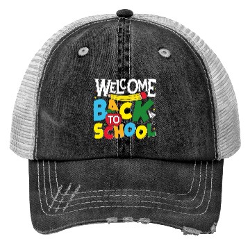 Discover Welcome Back to school funny teacher gift Trucker Hats
