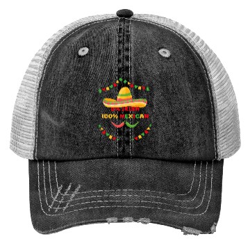 Discover zero percent irish 100 percent mexican Trucker Hats