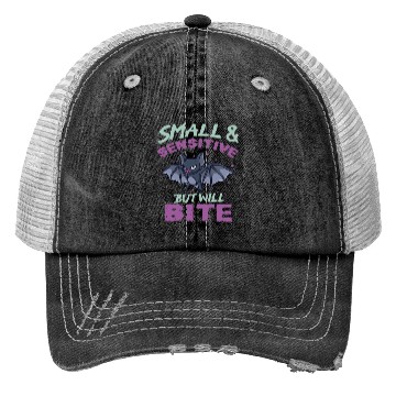 Discover Bat Halloween Outfit Small Sensitive But Will Bite Trucker Hats