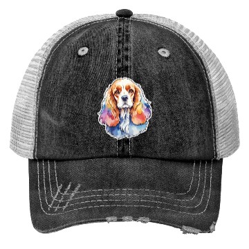 Discover American Cocker Spaniel Watercolor Trucker Hats