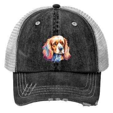Discover American Cocker Spaniel Watercolor Trucker Hats