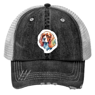 Discover American Cocker Spaniel Watercolor Trucker Hats