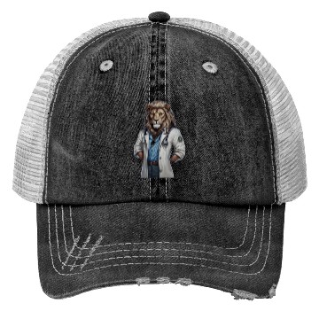 Discover the lion doctor Trucker Hats