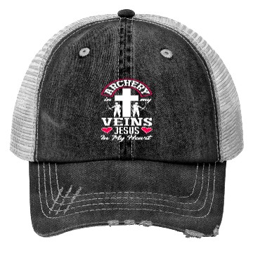 Discover Jesus Bow Christian Archery Trucker Hats