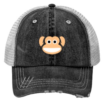 Discover Cute Monkey Whole Face Ape Animal Primate Lover Trucker Hats
