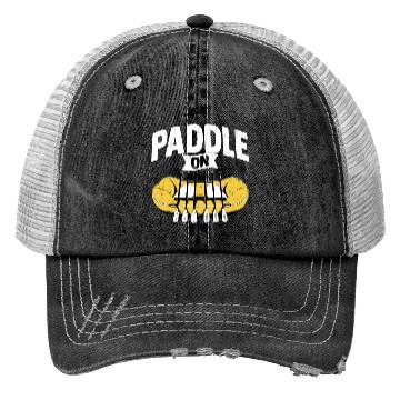 Discover Paddle On Rafting White Water Trucker Hats
