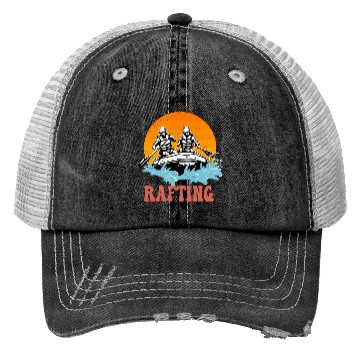 Discover Rafting White Water Paddling Trucker Hats