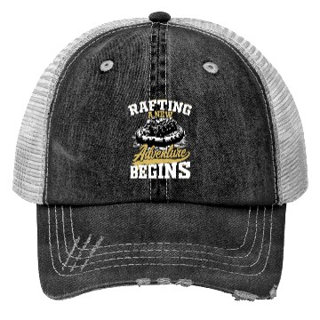 Discover Rafting A New Adventure Begins Paddling White Wate Trucker Hats