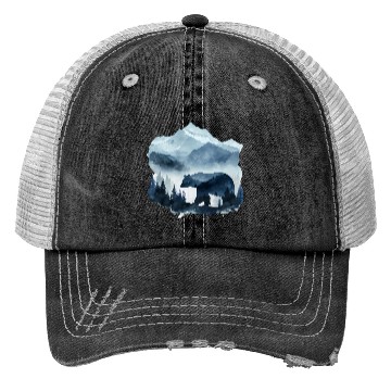 Discover a painting that expresses nature and animals Trucker Hats