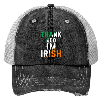 Discover St Patricks Thank God Im Irish Premium Trucker Hats