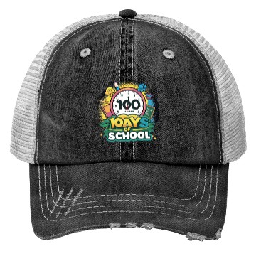 Discover 100 Days of School Trucker Hats Design