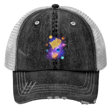 Discover Tardigrade Space! Nerd, Geek Microbiology Science Trucker Hats