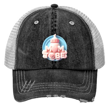 Discover Cute Mom To Be Baby Announcement Design Trucker Hats