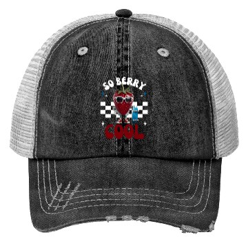 Discover Groovy So Berry Cool Fruit Lover Strawberry Trucker Hats