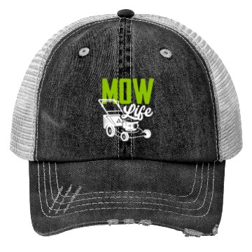 Discover Landscaper Gardener Lawn Mowing Life Trucker Hats