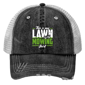 Discover Landscaper Gardener Lawn Mowing Trucker Hats
