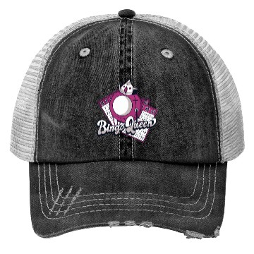 Discover Bingo Queen Professional Caller Daubers Bingo Trucker Hats
