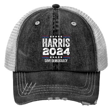 Discover Kamala Harris 2024 Save Democracy US Election Trucker Hats