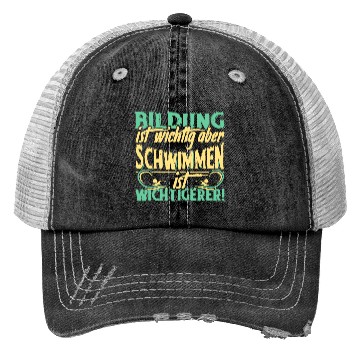 Discover Swimming Swimming Sport Saying Trucker Hats