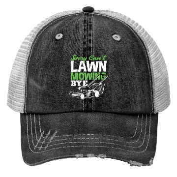 Discover Landscaper Gardener Lawn Mowing Bye Trucker Hats