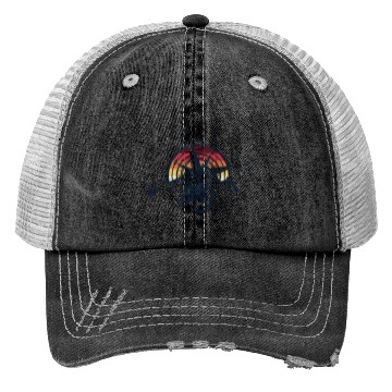 Discover Compass and Mountains Bike Trucker Hats